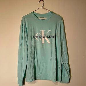 Mint green Calvin Klein Long sleeve tee